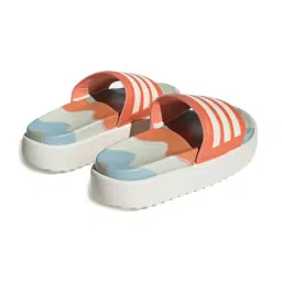 Adidas Women's Marimekko ADILETTE PLATFORM Orange Slides image 5