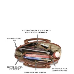 Lavie Tan Textured Large Shoulder Bag image 5