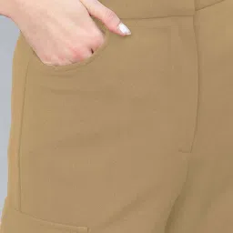 Rare Khaki High Rise Trousers image 5