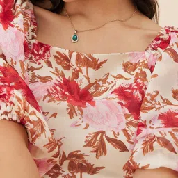 Rare Pink Printed A-Line Dress image 5