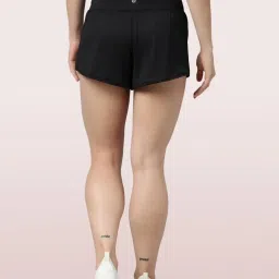 Enamor Black Regular Fit Sports Shorts image 2