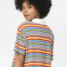 Only Multicolor Striped Polo T-Shirt image 2