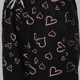 Kryptic Black & Dark Navy Cotton Relaxed Fit Printed Lounge Pants - Pack of 2 image 3