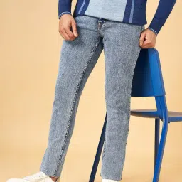 YU by Pantaloons Sky Blue Slim Fit Jeans image 4