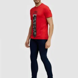 celio celio* Red Slim Fit Crew T-Shirt image 3