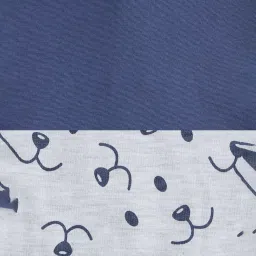 Pantaloons Baby Grey & Blue Cotton Printed Full Sleeves Dungaree Set image 5