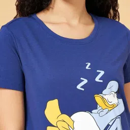 Dreamz by Pantaloons Navy Cotton Graphic Print T-Shirt image 5