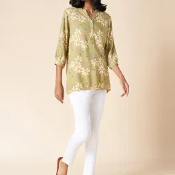 Akkriti by Pantaloons Green Printed Tunic image 5