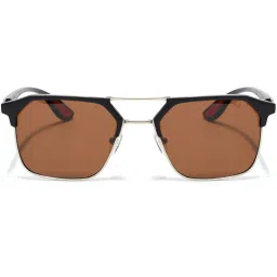 Voyage Brown Polarised and UV Protected Lens Wayfarer Unisex Sunglasses image 2