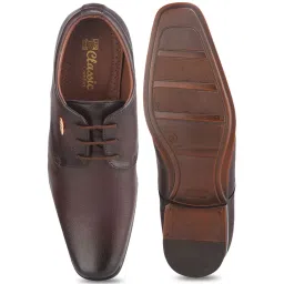 Red Chief Men's Brown Derby Shoes image 4