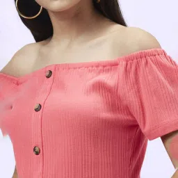 Coolsters by Pantaloons Kids Cloud Pink Cotton Regular Fit Top image 5