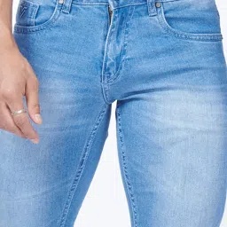 VASTRADO Blue Regular Fit Stretchable Jeans image 5