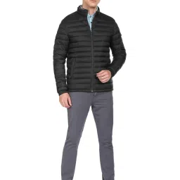 Arrow Sport Black Regular Fit Quilted Jacket image 5
