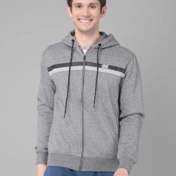 Force NXT Grey Cotton Regular fit Solid Hooded Sweatshirt-picture-36