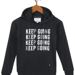 Monte Carlo Kids Black Printed Full Sleeves Sweatshirt image 1