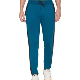 Being Human Turquoise Mid Rise Solid Joggers-picture-13