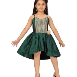 Aarika Kids Green Embellished Frock-picture-12