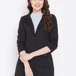Belle Fille Black Regular Fit Long Coat-picture-33