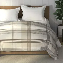 Nautica Raymarine Beige & Grey 100% Cotton 130 GSM Double Comforter image 2