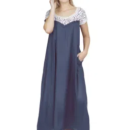 PATRORNA Grey Lace Nighty-image-3