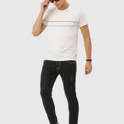 IVOC Black Regular Fit Distressed Jeans image 5