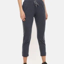 Dollar Missy Blue Melange Textured Trackpants-picture-17