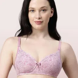 Enamor Lilac Printed Padded Bra-picture-12