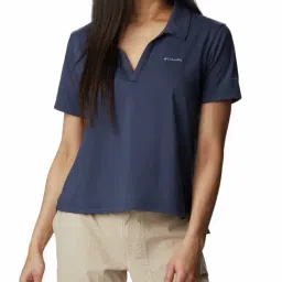 Columbia Navy Sun Trek Polo T-Shirt-image-82