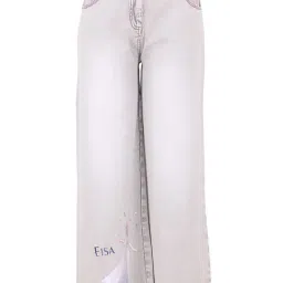 Cutecumber Kids Grey Solid Jeans-picture-10