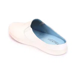 Fausto Men's White Mule Shoes image 5