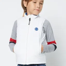 GAS Kids White Regular Fit Jacket-picture-10