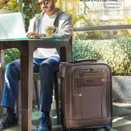 Nasher Miles Berlin Expander Soft-Sided Polyester  Set of 2 Brown Trolley Bags (65 & 75 cm) image 5