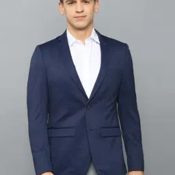 Allen Solly Navy Blue Slim Fit Blazer-picture-25