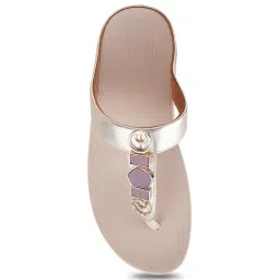 FitFlop Women's Silver Thong Wedges image 3