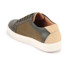 Fausto Men's Olive Casual Sneakers image 5