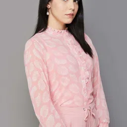 Code by Lifestyle Pink Printed Shirt image 5