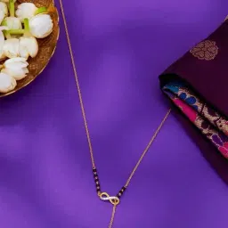 P.N.Gadgil Jewellers 18KT Yellow Gold & Diamond Modern Mangalsutra for Women-picture-36