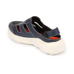 Fausto Men's Navy Back Strap Sandals image 5