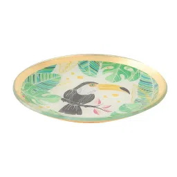 Chumbak Multicolor Glass Toucan Do It Trinket Platter - Set of 1 image 4