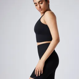 Feier Onyx Black Solid Flexrib Power Bra image 2