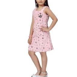 Aarika Kids Pink Embellished Dress image 4