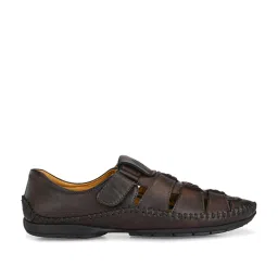 Prolific Dark Brown Fisherman Sandals image 2