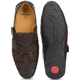 Prolific Dark Brown Fisherman Sandals image 3