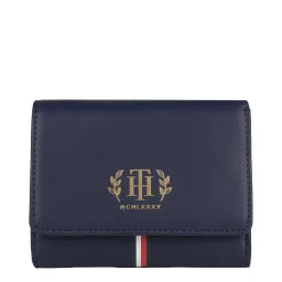Tommy Hilfiger Navy Striped Tri-Fold Wallet for Women image 1