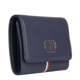 Tommy Hilfiger Navy Striped Tri-Fold Wallet for Women image 2