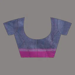 Arhi Pink Blended Woven Design Saree with Unstitched Blouse image 5