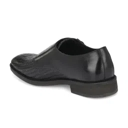 Hitz Luxure Men's Black Monk Shoes image 5
