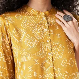Marigold Lane Mustard Printed Tunic image 5