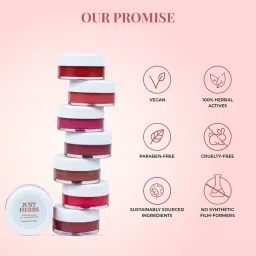 JUST HERBS Nourishing Lip & Cheek Tint 07 Rose Coral - 4 gm image 4