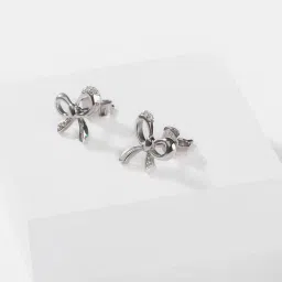 Shaya 92.5 Sterling Silver Take A Bow Earrings for Women image 5